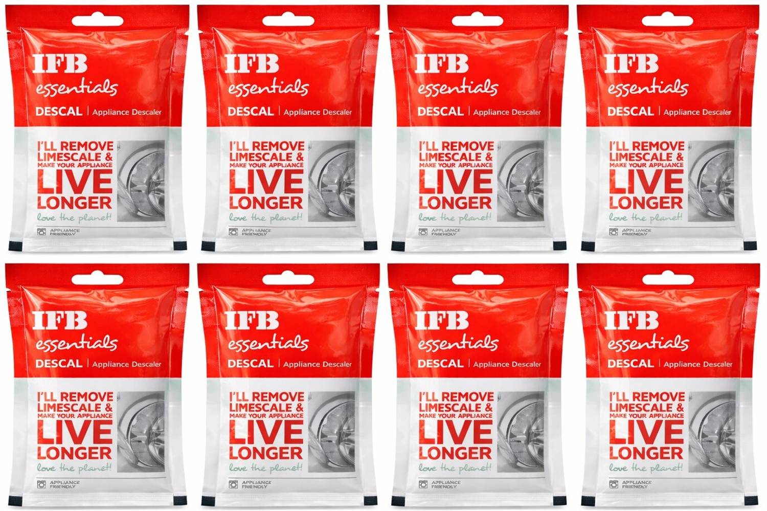 hias I-F-B Washing Machine Descaling Powder (10 Pack)