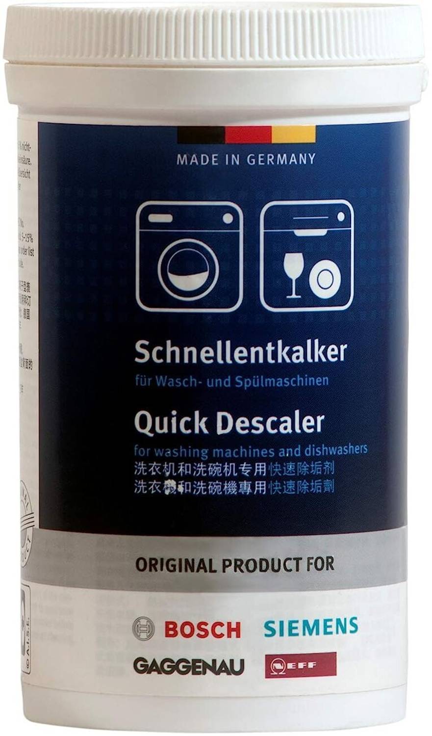 BOSCH Quick Descaler 250g | Washing Machine & Dishwasher Limescale Remover Descaler