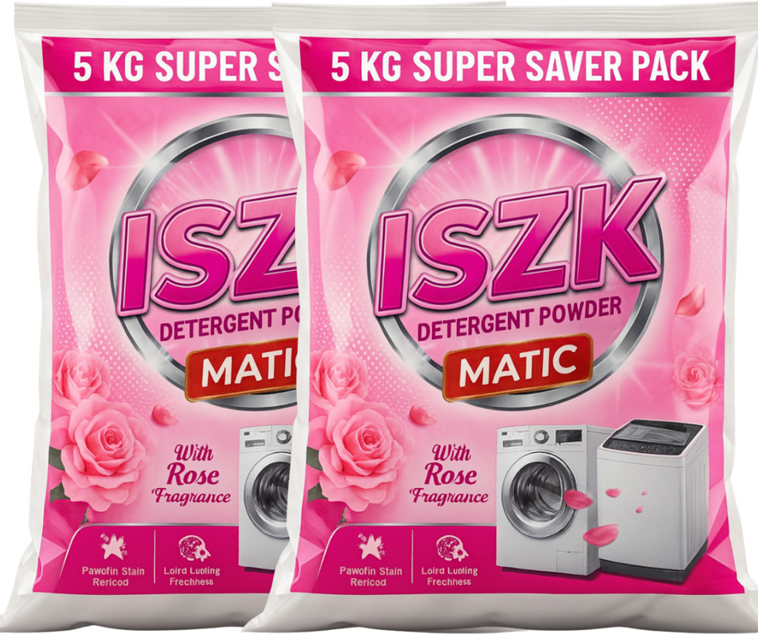 Image of ISZK Detergent Powder 10kg GentleCare Laundry Powder - Soft On Fabrics Detergent Powder