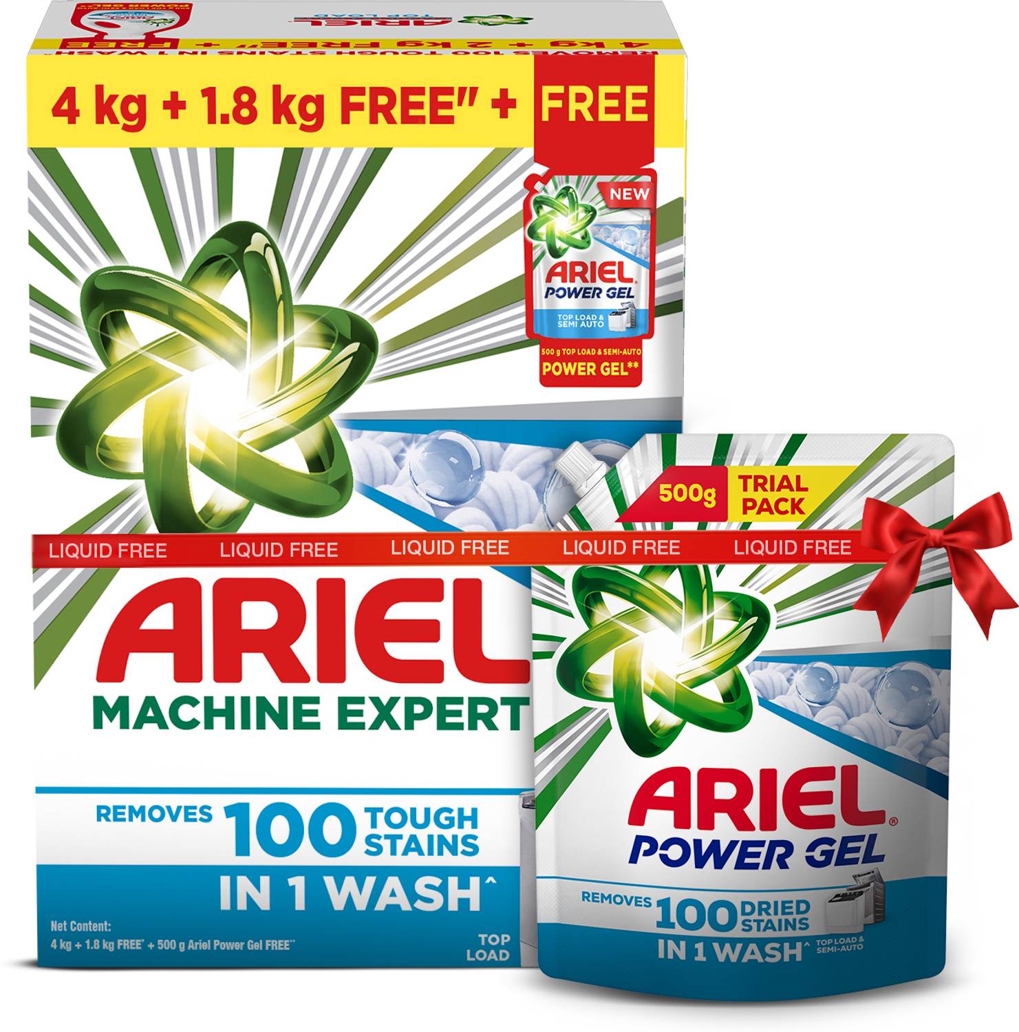 Ariel Matic Detergent Powder Top Load- 5.8kg Detergent Powder (Fresh Fragrance)