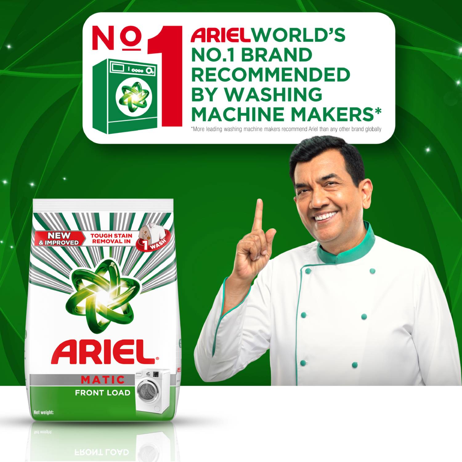 Ariel Matic Front Load Detergent Powder (2 kg)