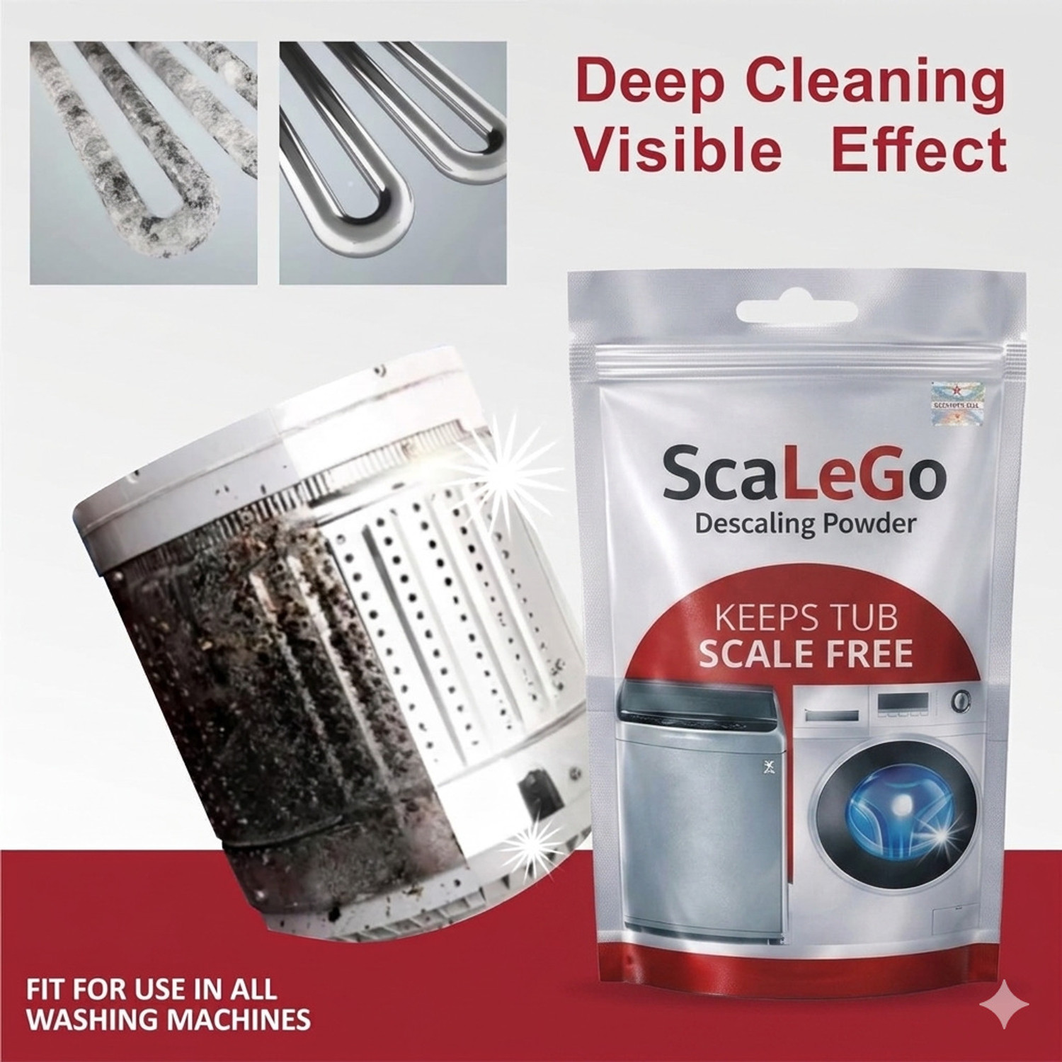 Image of SAINAL Washing Machine Descaler | Drum & Tub Cleaner | Fresh Fragrance Descaler (NA)