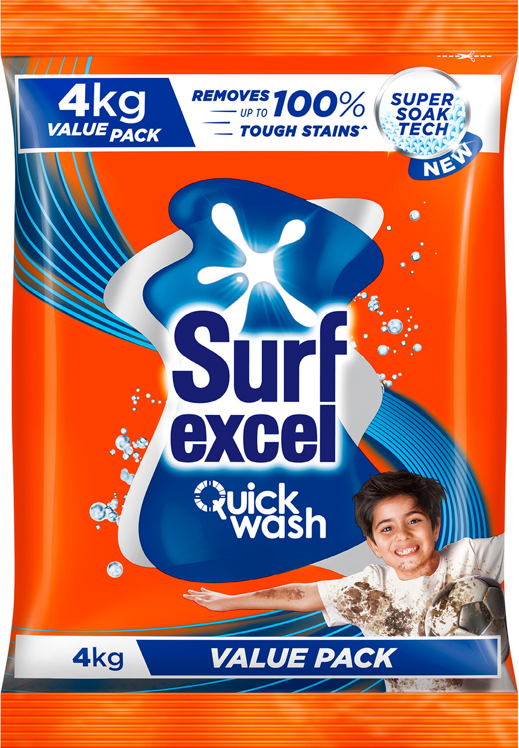Image of Surf excel Quick Wash Tough Satin Removal Detergent Powder