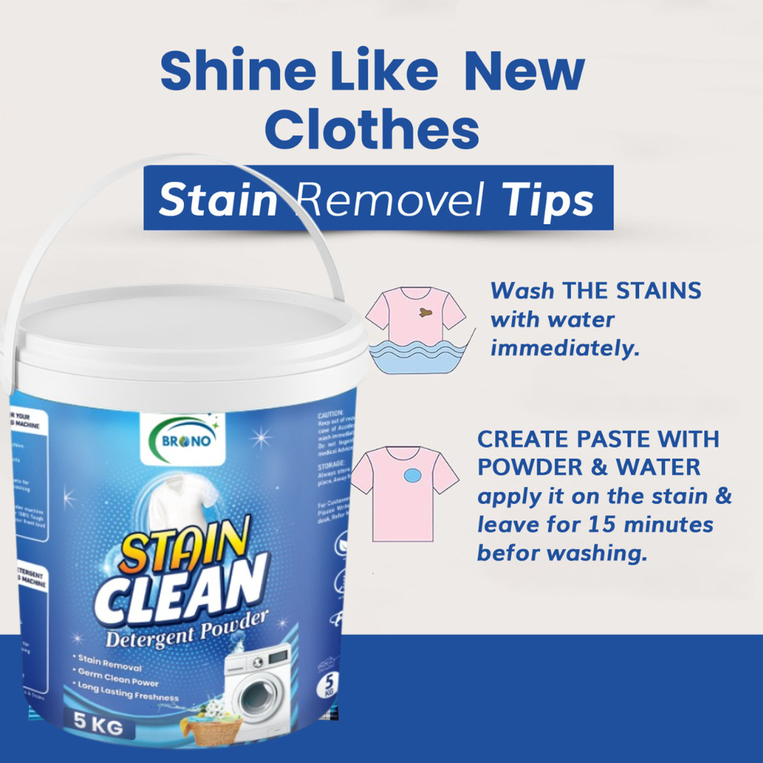 Image of Brono Color Protection, Detergent Powder for Top & Front Load Detergent Powder