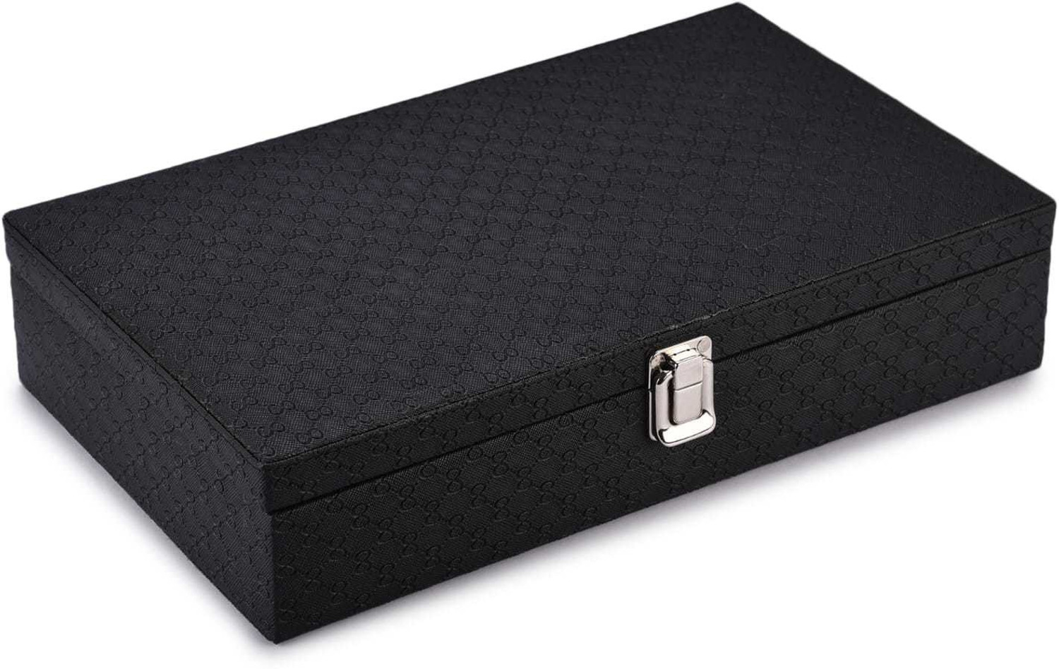 Image of Clocksy Black & Gray 12 slots watch box Watch Box