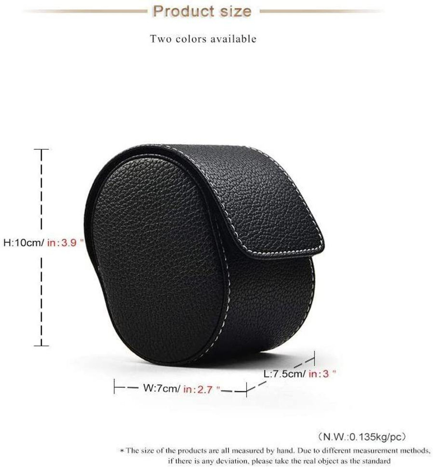 Image of Galaxy Craft Single slot leatherette watchcase black Watch Box