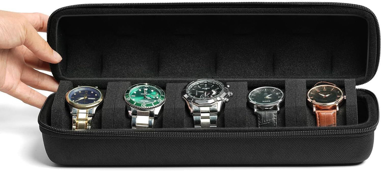 Image of ON GATE Watches Storage Box Holder Organizer | Leather Watch Box Holder Case of Watches Watch Box