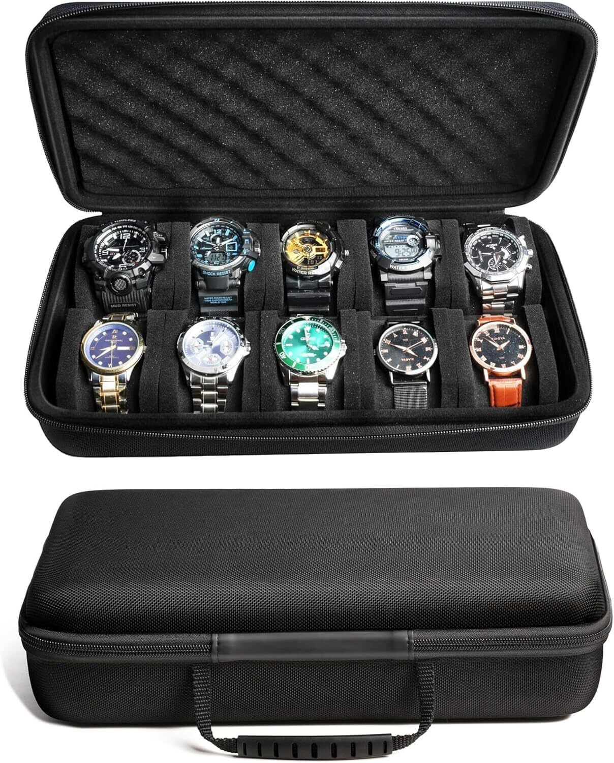 Image of ON GATE Watches Storage Box Holder Organizer | Leather Watch Box Holder Case of Watches Watch Box
