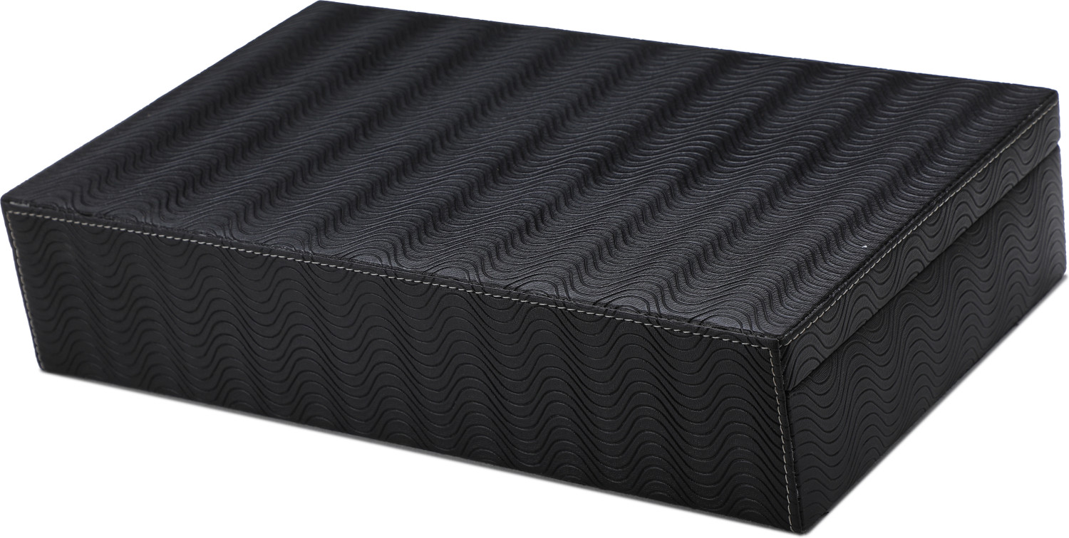Image of SHOPLX Exclusive Men's and Women's Watch Box Holder Organizer Case in Black color Watch Box