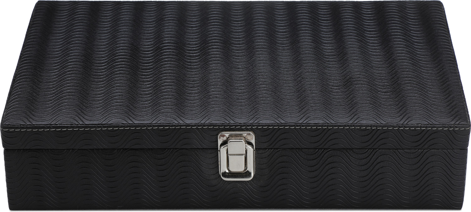 Image of SHOPLX Exclusive Men's and Women's Watch Box Holder Organizer Case in Black color Watch Box