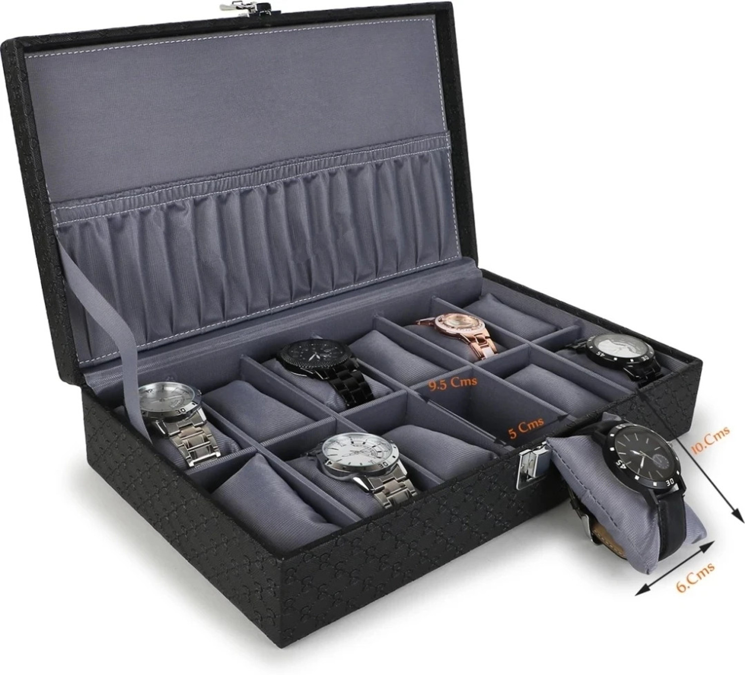 Image of WATCHHUT Men's and Women's Watch Box Holder Organizer Case Watch Box