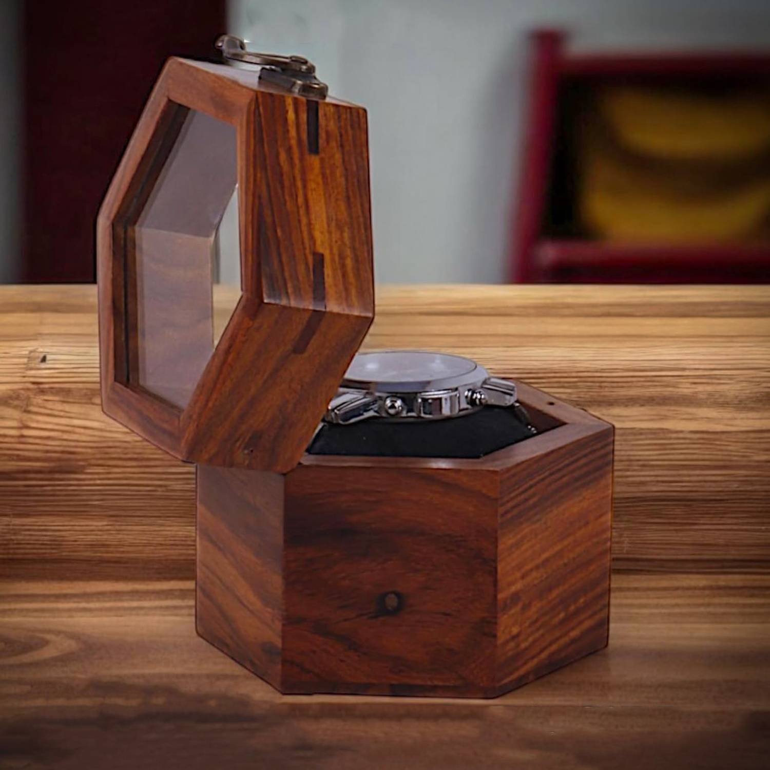 Multaniz Handmade Wooden Watch Box - Image 5