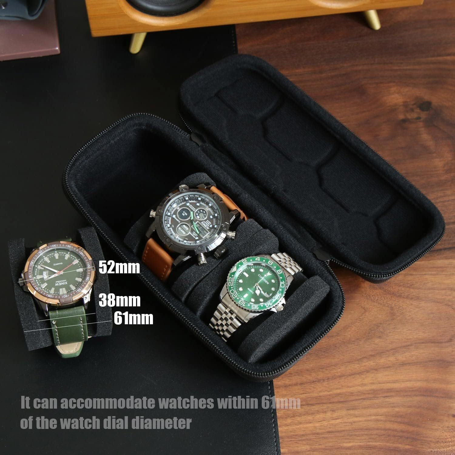 Image of ON GATE Watches Storage Box Holder Organizer | Leather Watch Box Holder Case of Watches Watch Box