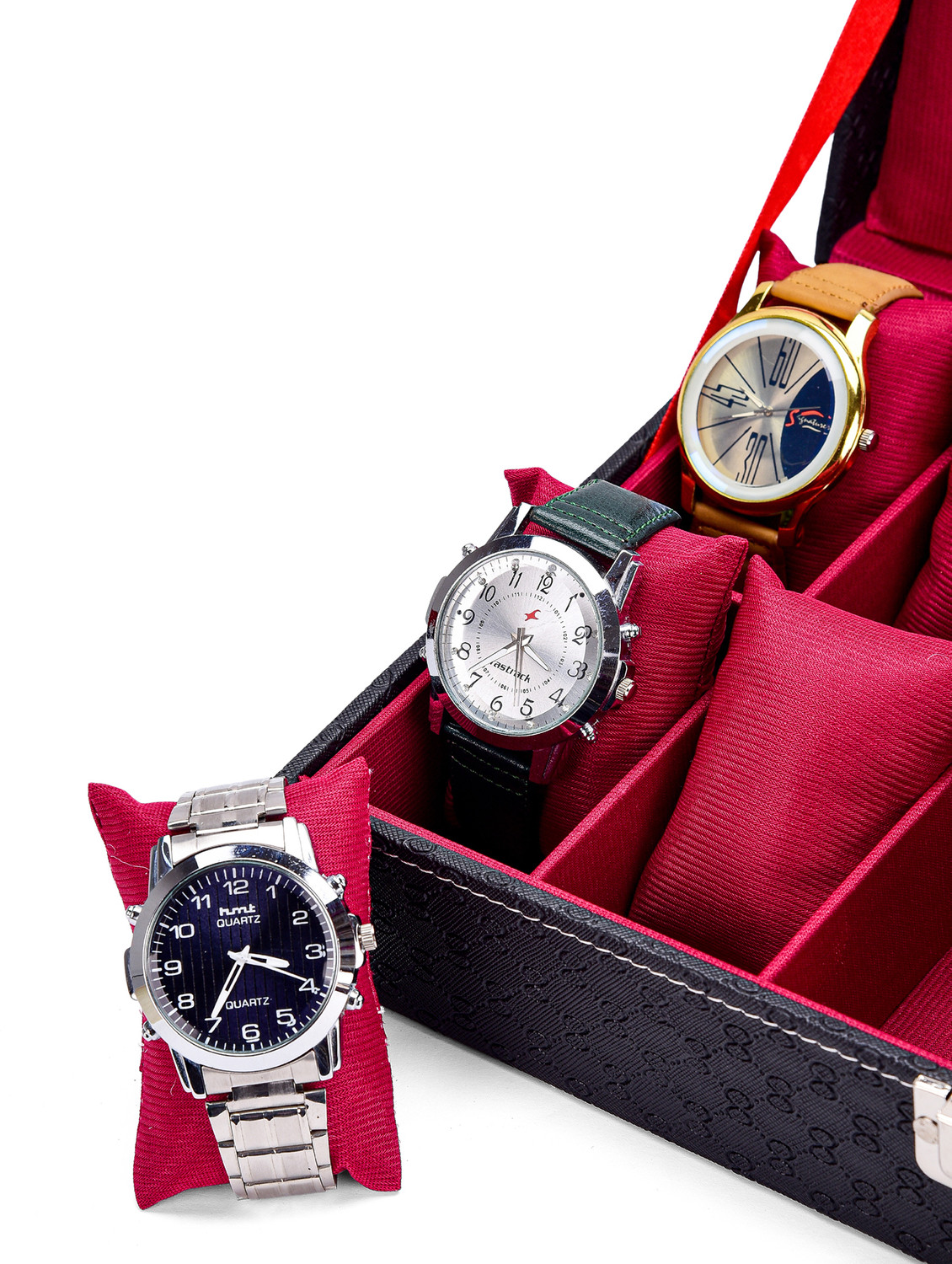 Image of WATCHHUT Special Men's and Women's Watch Box Transparent Organiser Case in Tran Watch Box