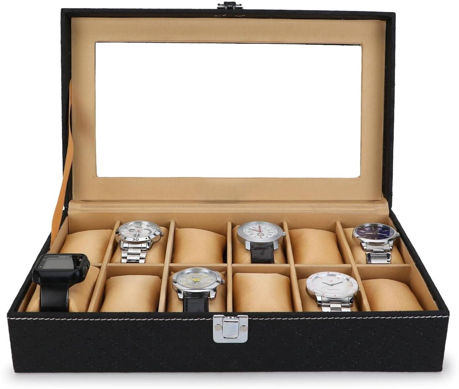 EURO KOZA Watch Case Organizer 12 Slots - Image 1