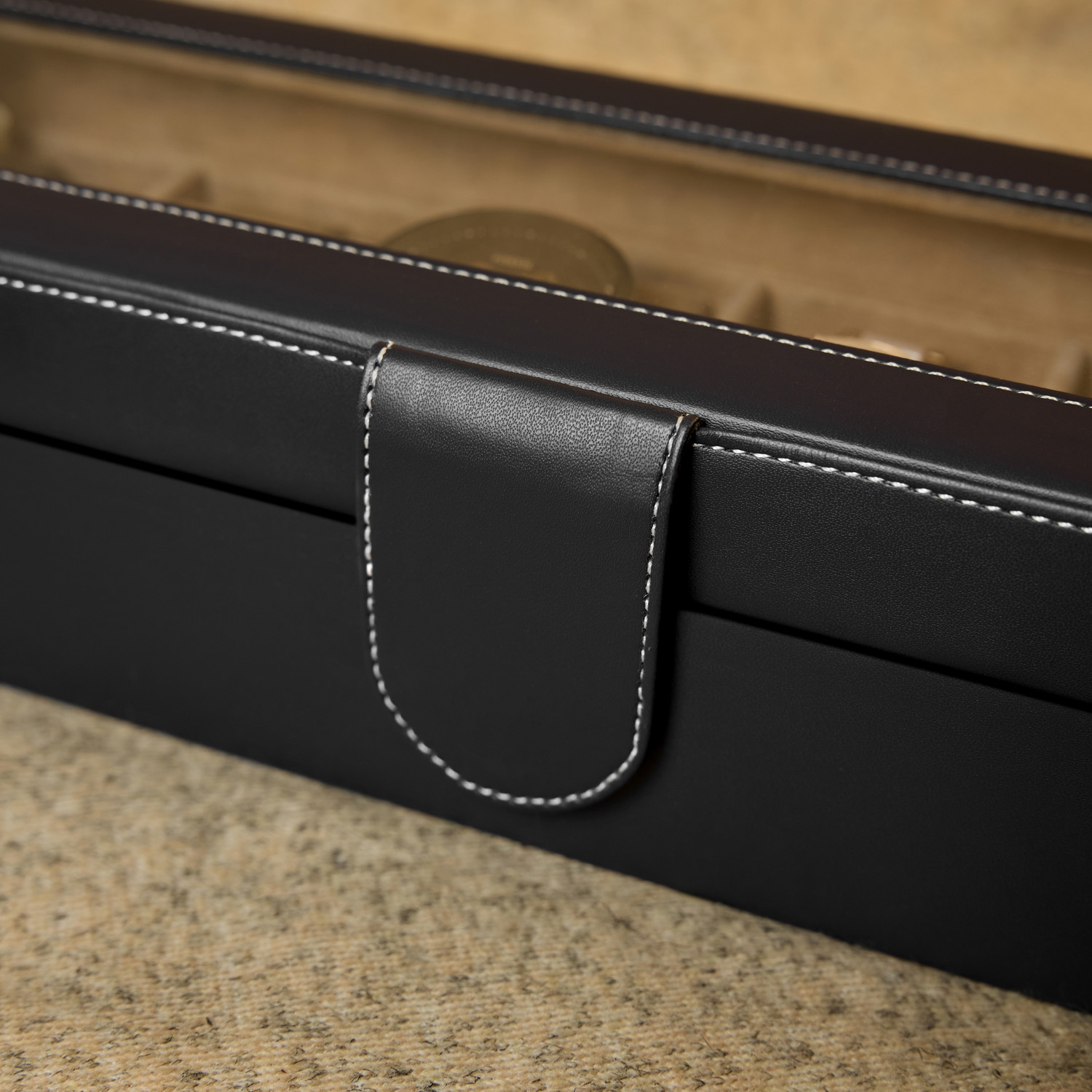 Image of Leather World luxury designer Watch Box Case Organizer Holder Watch Box