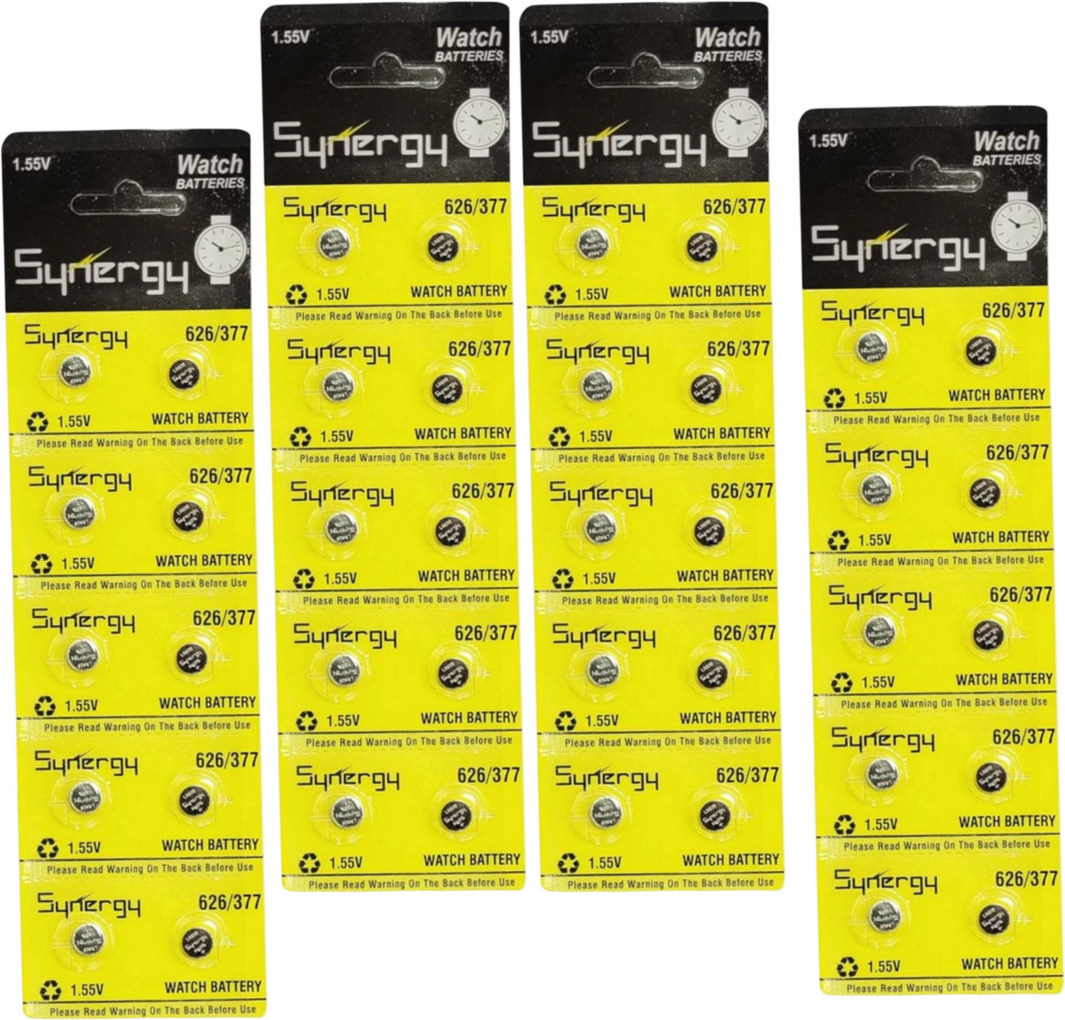 Image of Synergy LR626 Alkaline Watch Battery 1.55V for Clocks Toys and Electronics 1-piece Watch Repair Kit