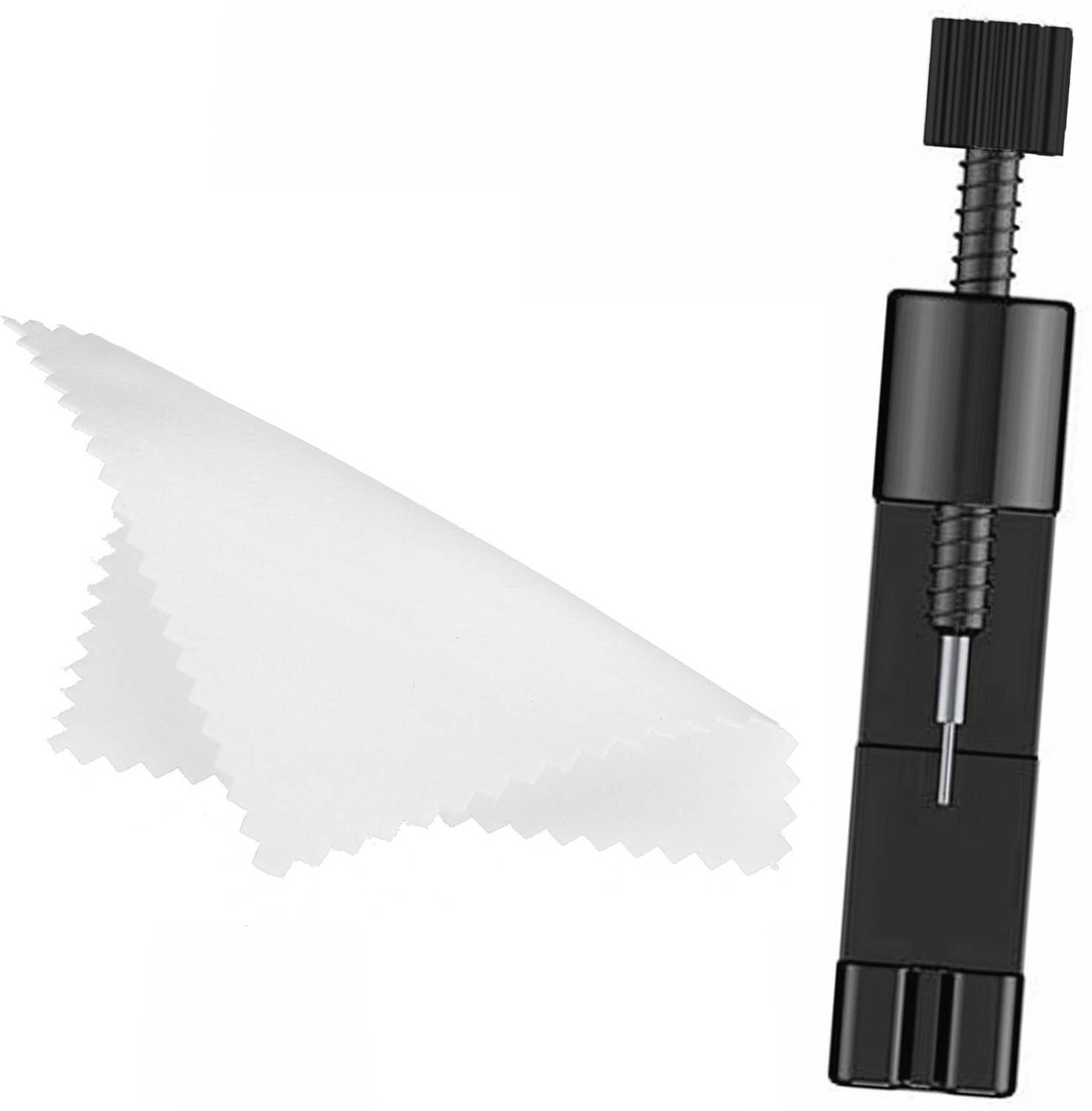 Benling Watch Strap Adjustment Tool Kit Link Remover and Microfiber Cleaning Cloth 1-piece Watch Repair Kit