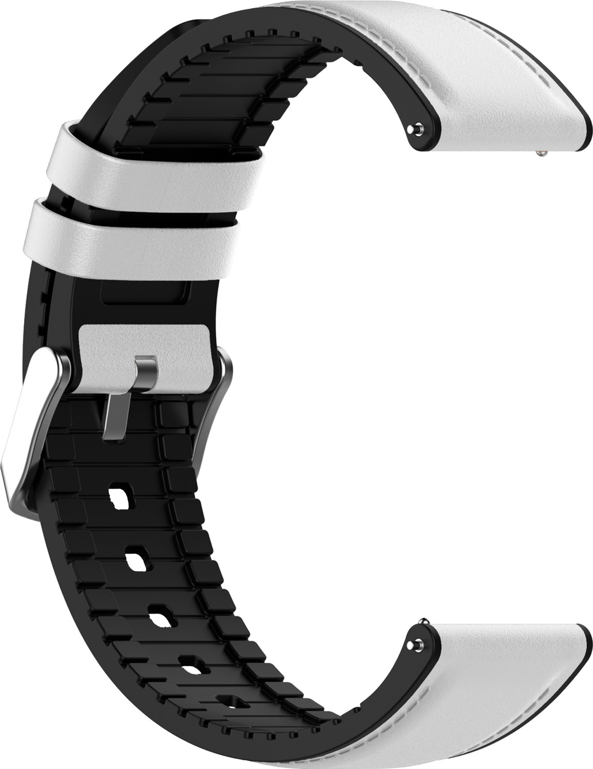 Image of ACM Watch Strap Leather Silicone 22mm for |Pauze Zest Fit Smartwatch Belt 2642412 mm Synthetic Leather Watch Strap