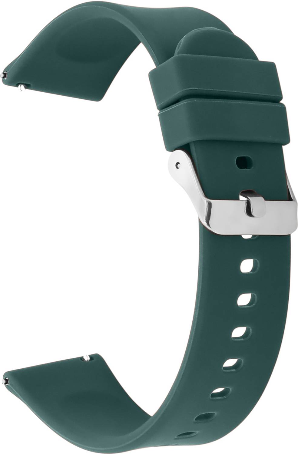 Big Shot 22MM Green SILICON 22SS 22 mm Silicone Watch Strap