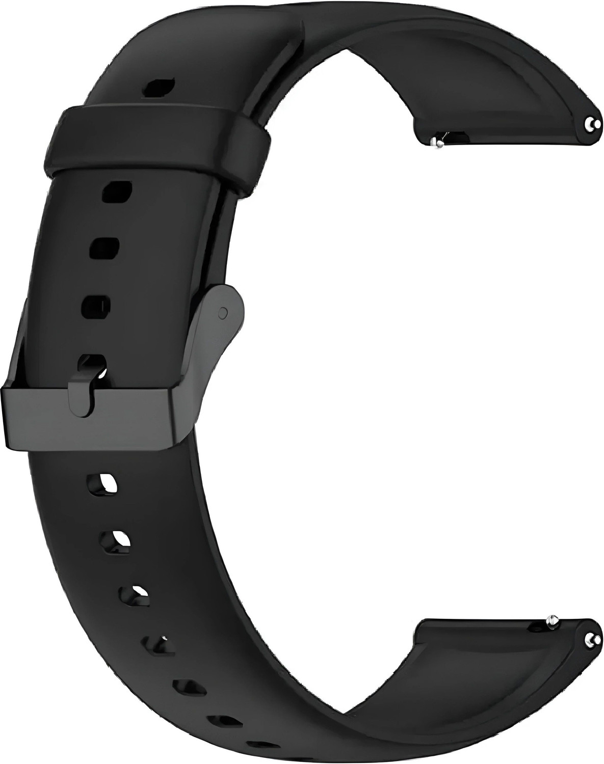 Image of TRENDINGVIEW Soft Silicone 20mm Belt Strap for Smartwatches with Black Buckle (Pack of 3) 20 mm Silicone Watch Strap