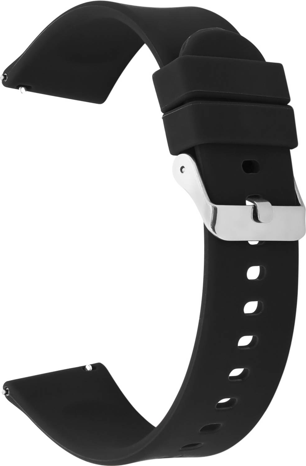 Big Shot 22MM Black SILICON 22SS 22 mm Silicone Watch Strap