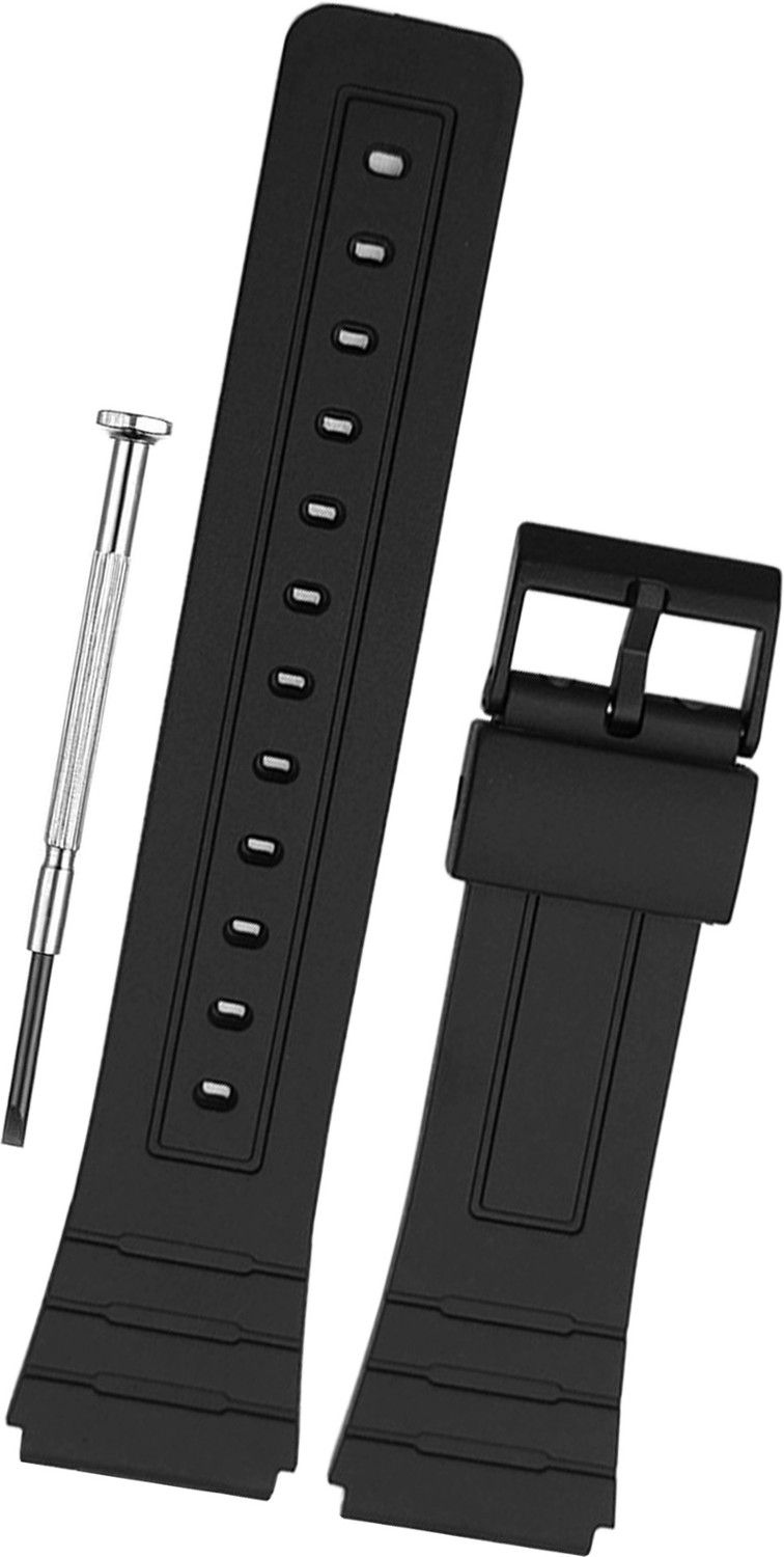Image of DBLACK [CDS38] Compatible Strap For Casio MQ-76 Watch Model 16 mm Rubber Watch Strap