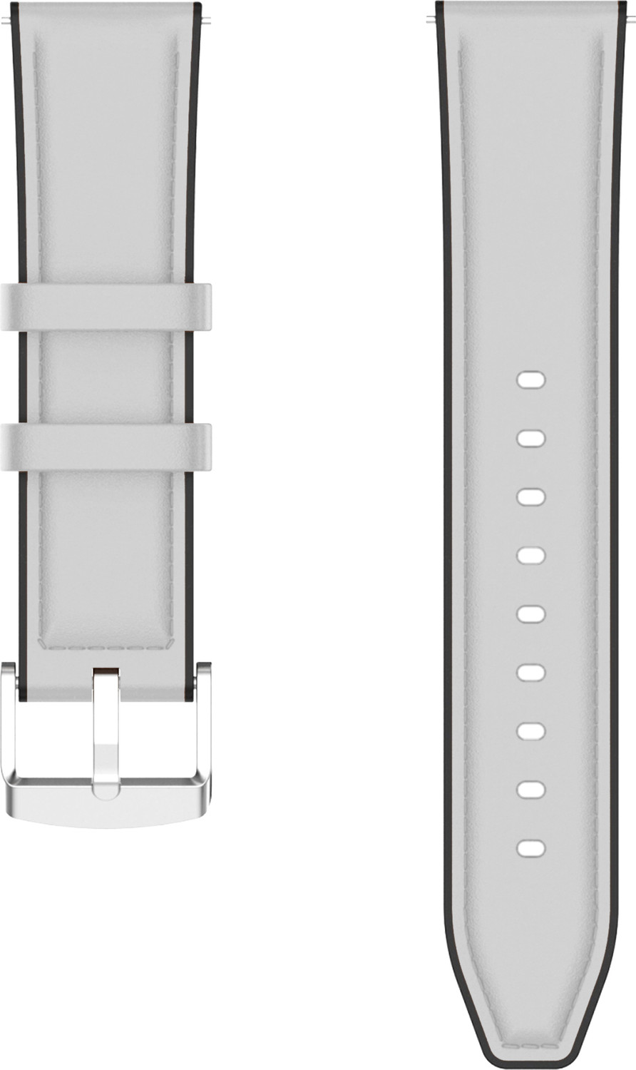 Image of ACM Watch Strap Leather Silicone 22mm for |Pauze Zest Fit Smartwatch Belt 2642412 mm Synthetic Leather Watch Strap
