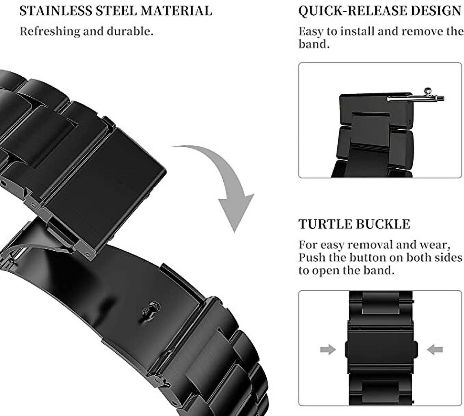 VAKKO Watch Chain Strap 22mm - Image 4
