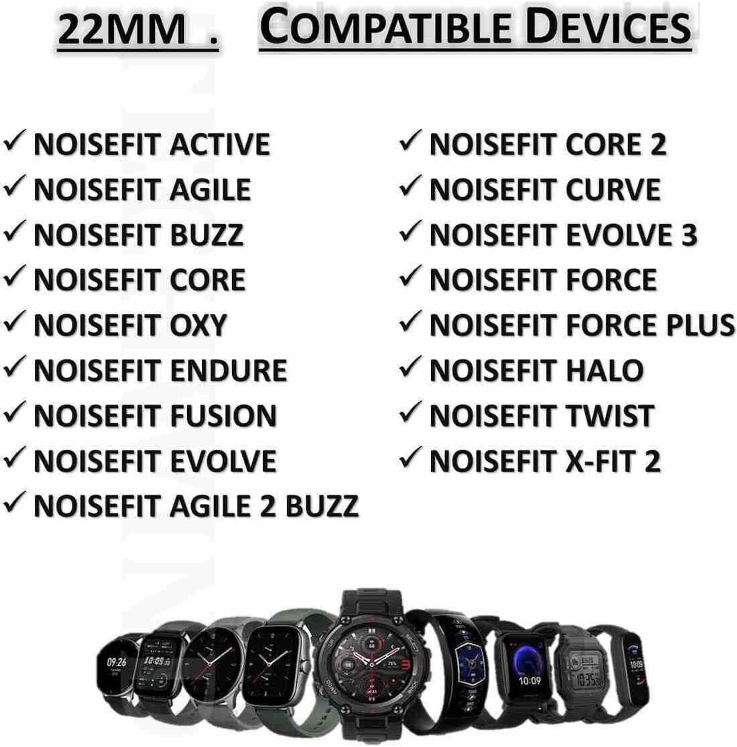 Image of TRENDINGVIEW 22MM Metal Chain Watch Strap With Magnetic Lock Suitable For 22 MM All Watch 22 mm Metal Watch Strap