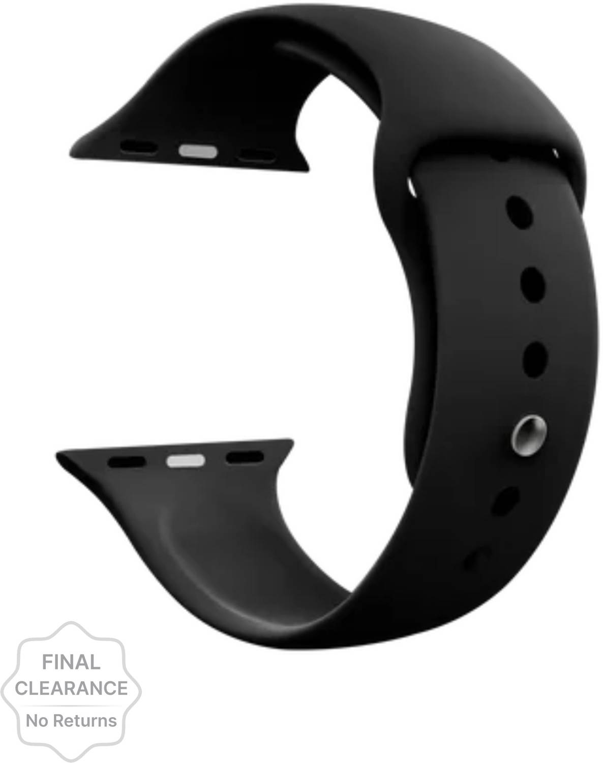 CHG Black Silicone WatchBand (42/44/45mm)451CS123 Smart Watch Strap