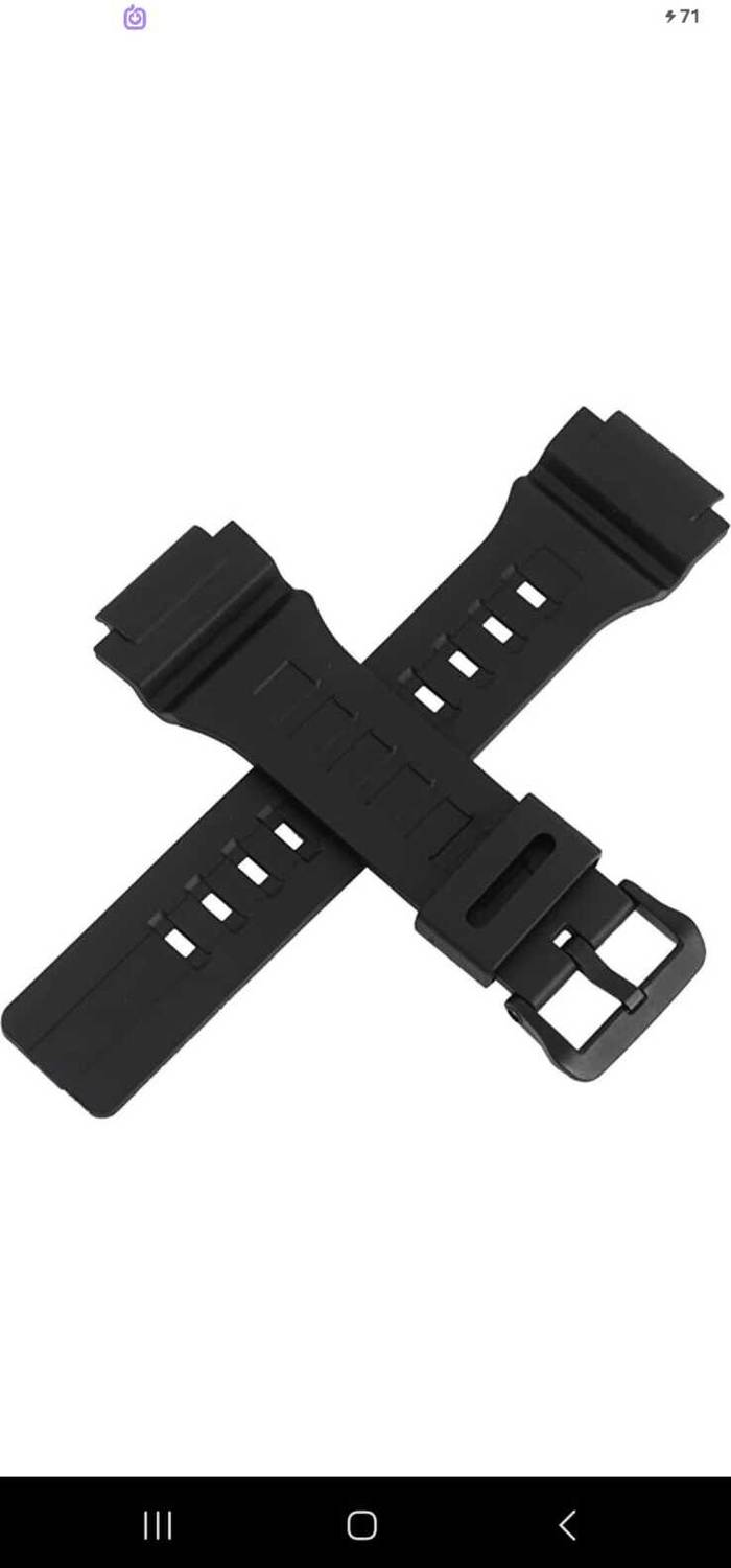 Softo CDS19 22mm Resin Watch Strap for Casio MCW-200H - Image 2