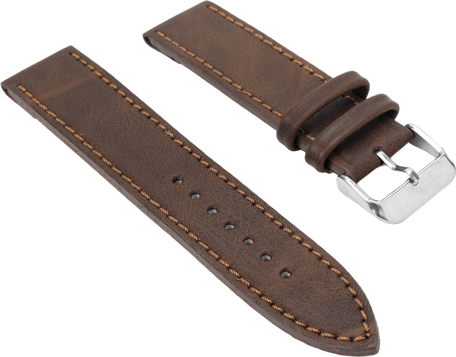 Image of Roycee 9670224 24 mm Synthetic Leather Watch Strap