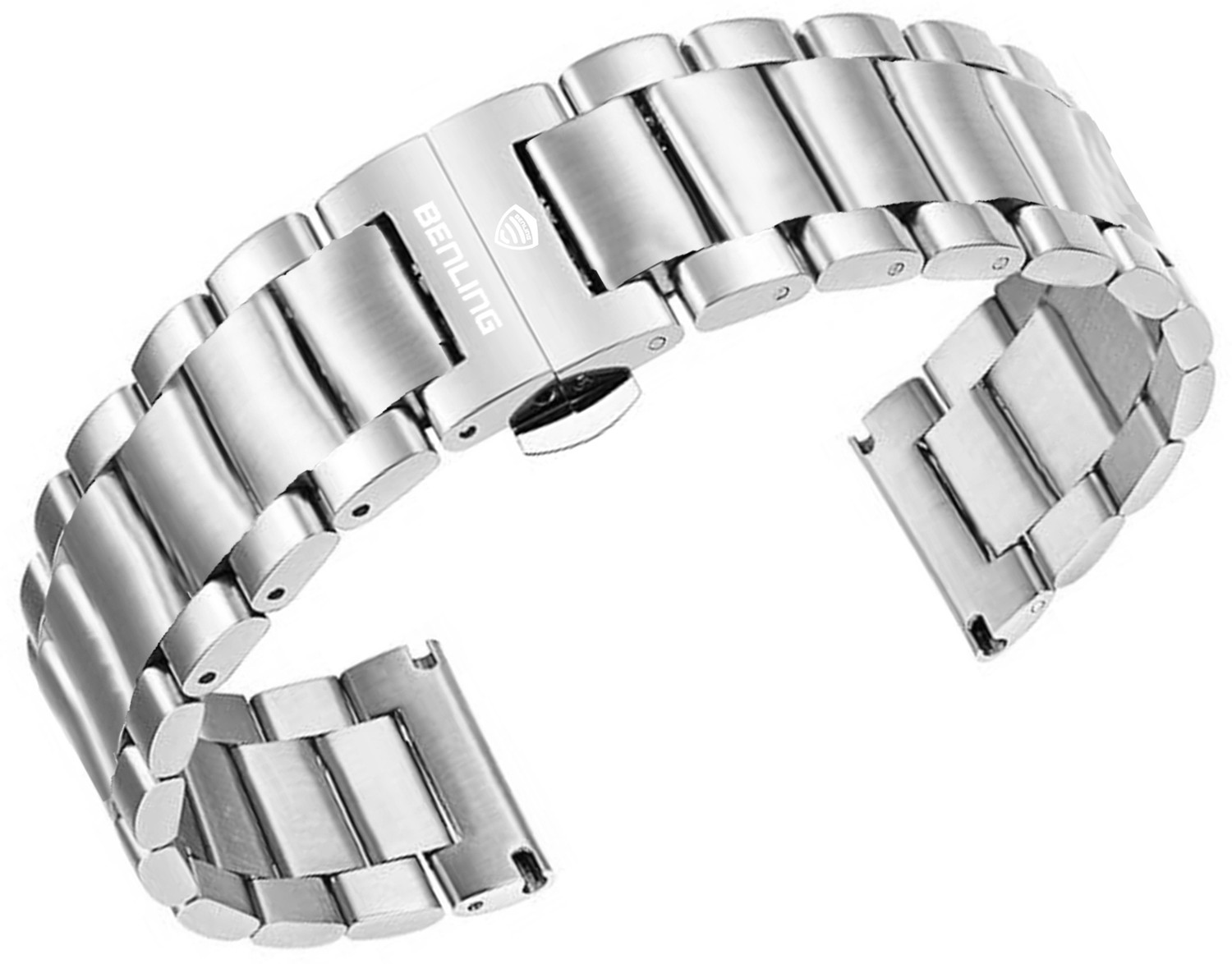 Image of Benling Metal Chain Strap 22 mm Stainless Steel Watch Strap