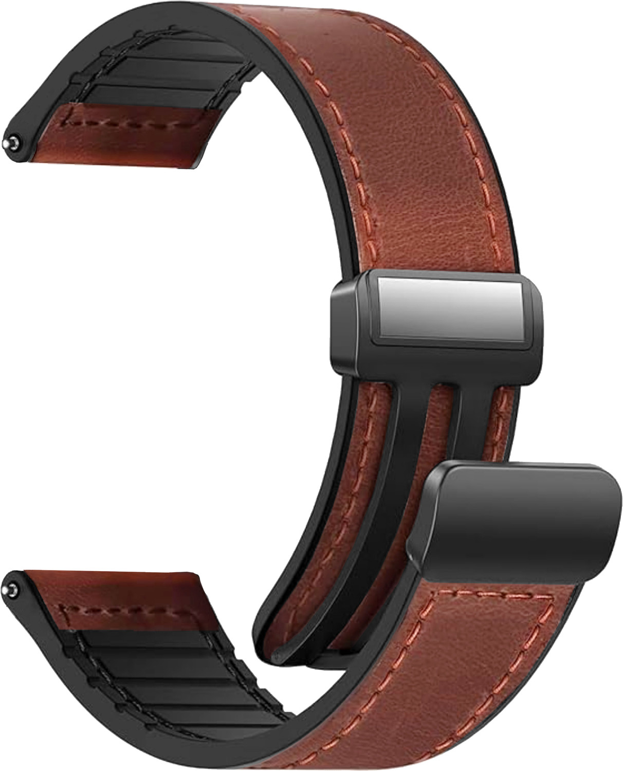 Image of ACM Watch Strap Leather Magnetic Silicone for Noise Noisefit Evolve 4 Smartwatch 3522367 mm Synthetic Leather Watch Strap