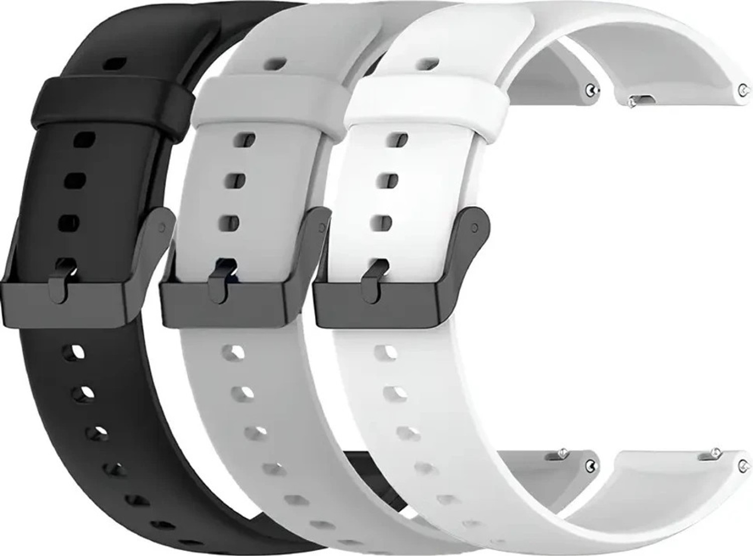 Image of Firetook Premium 22mm Combo (Pack of 3) Watch Strap with Durable 22 mm Silicone Watch Strap
