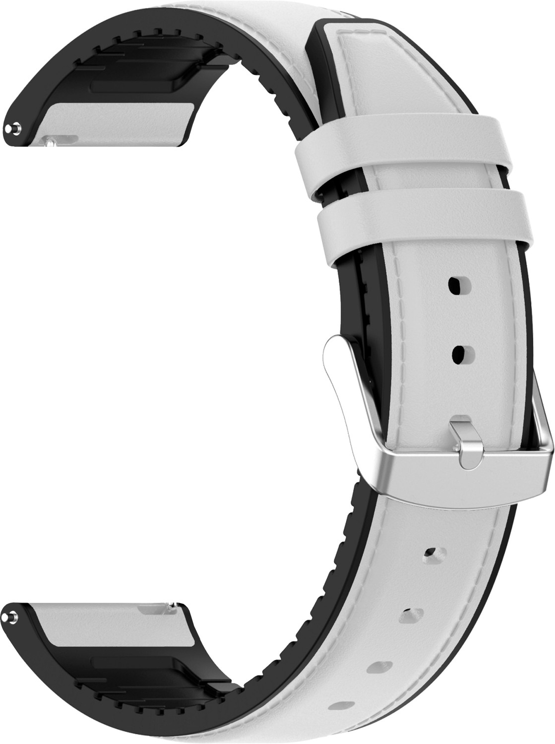 Image of ACM Watch Strap Leather Silicone 22mm for |Pauze Zest Fit Smartwatch Belt 2642412 mm Synthetic Leather Watch Strap