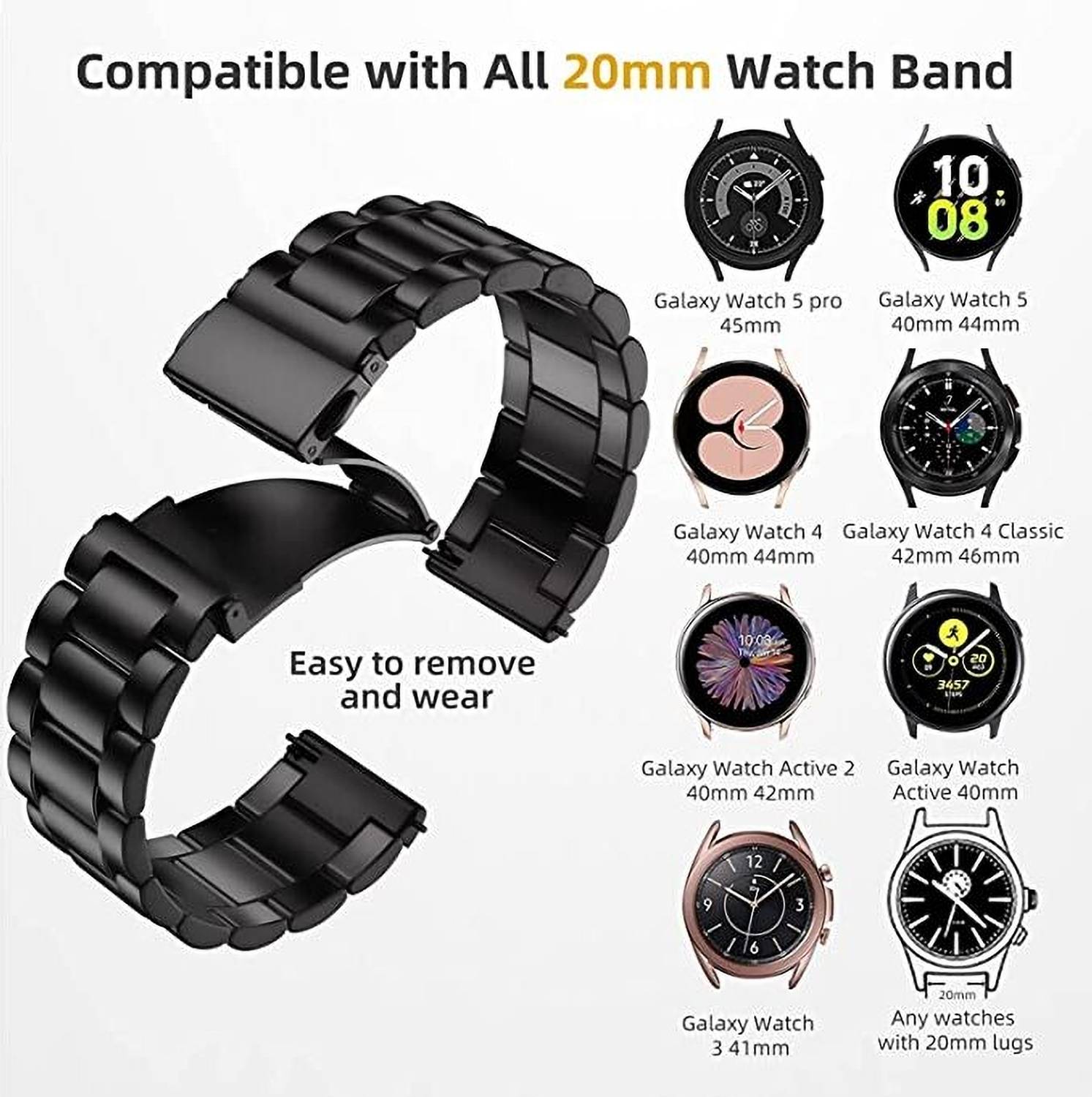 VAKKO Watch Chain Strap 22mm - Image 5