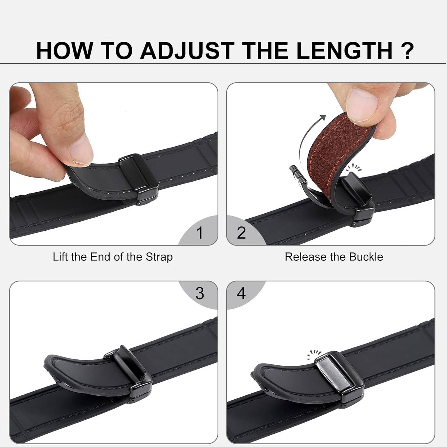 ACM Watch Strap Leather Magnetic Silicone for |Landmark Trendy Lm
