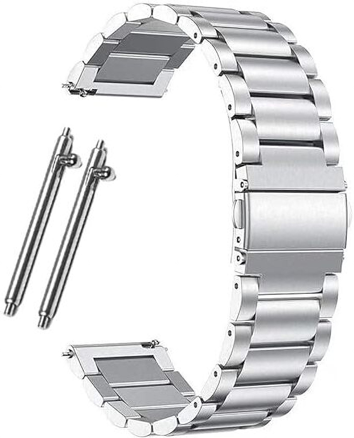 Image of MOBRISTA 20mm Stainless Steel Chain Watch Strap with Magnetic Buckle 20 mm Metal Watch Strap