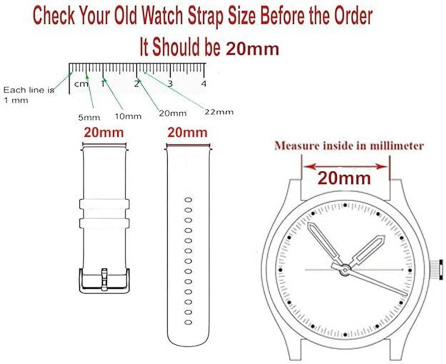 MOBRISTA 20mm Stainless Steel Chain Watch Strap - Image 3