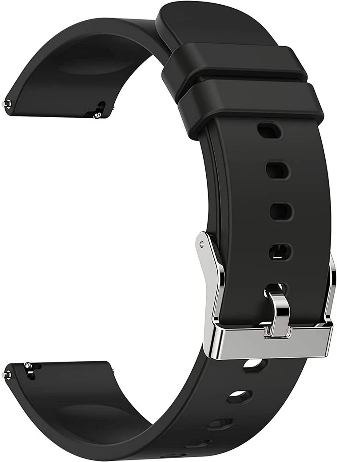 Zelfo Silicone Strap Compatible with Ambrane Wise Eon Smart Watch Smart Watch Strap
