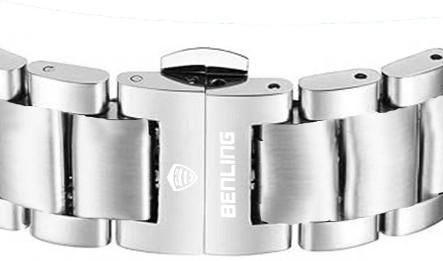 Image of Benling Metal Chain Strap 22 mm Stainless Steel Watch Strap