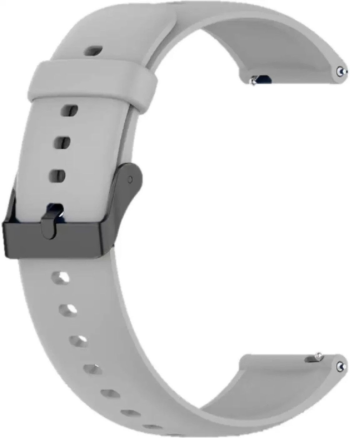 Image of TRENDINGVIEW Soft Silicone 20mm Belt Strap for Smartwatches with Black Buckle (Pack of 3) 20 mm Silicone Watch Strap