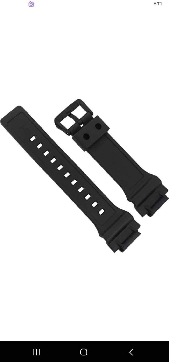 Softo CDS19 22mm Resin Watch Strap for Casio MCW-200H - Image 3