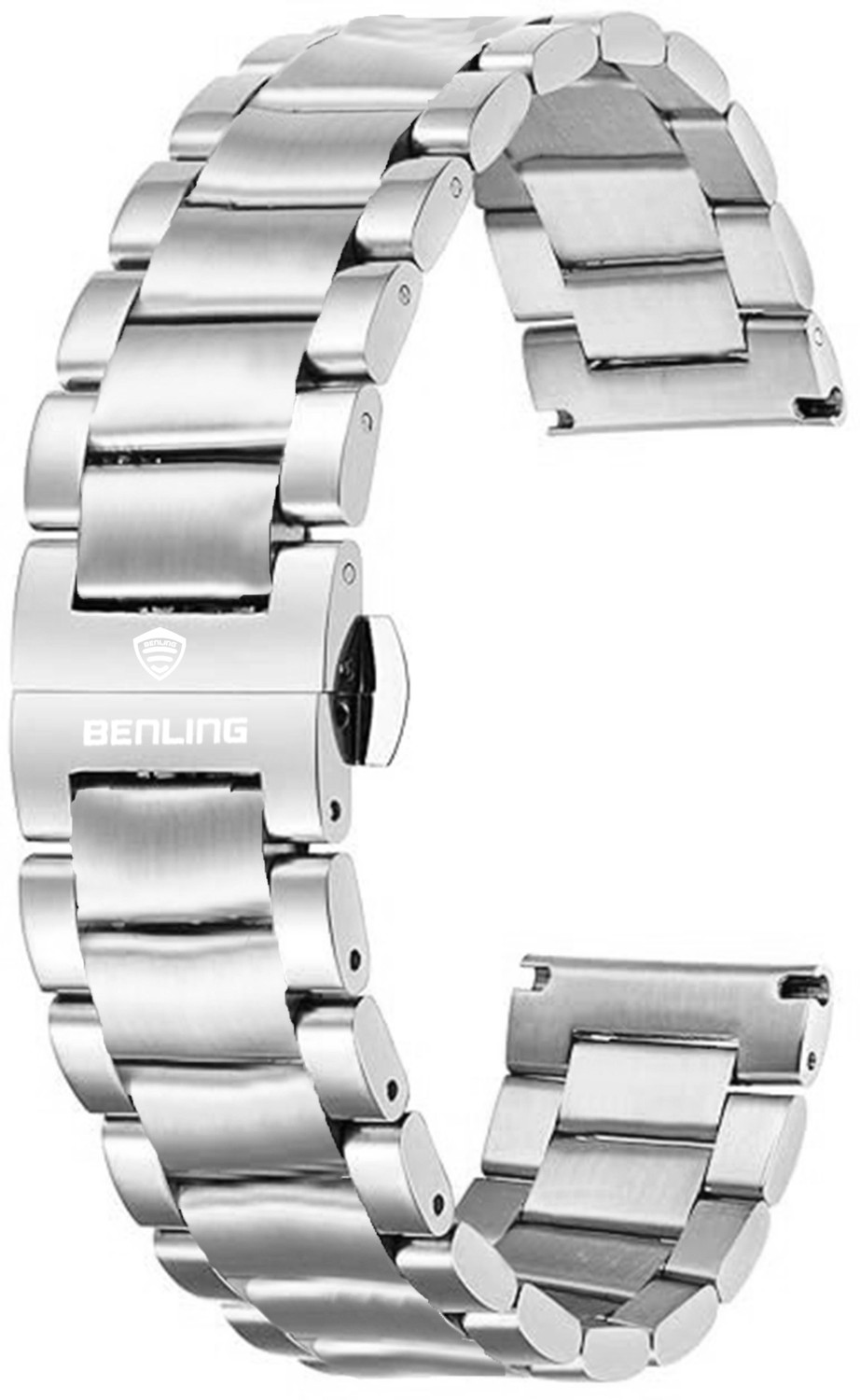 Image of Benling Metal Chain Strap 22 mm Stainless Steel Watch Strap