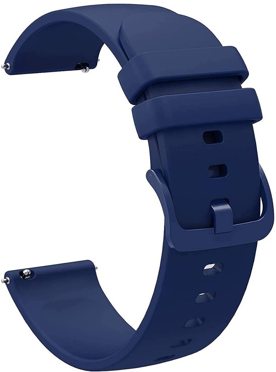CHG Soft Silicone 22mm Watch Strap with Secure Buckle Lock 22 mm Silicone Watch Strap