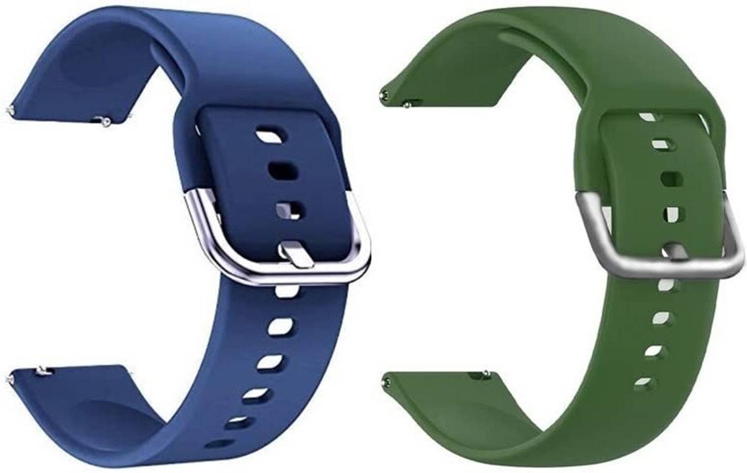 Priavy Smart watch band strap belt 22mm for ladies/Mens Silicon silver buckel 22 mm Silicone Watch Strap