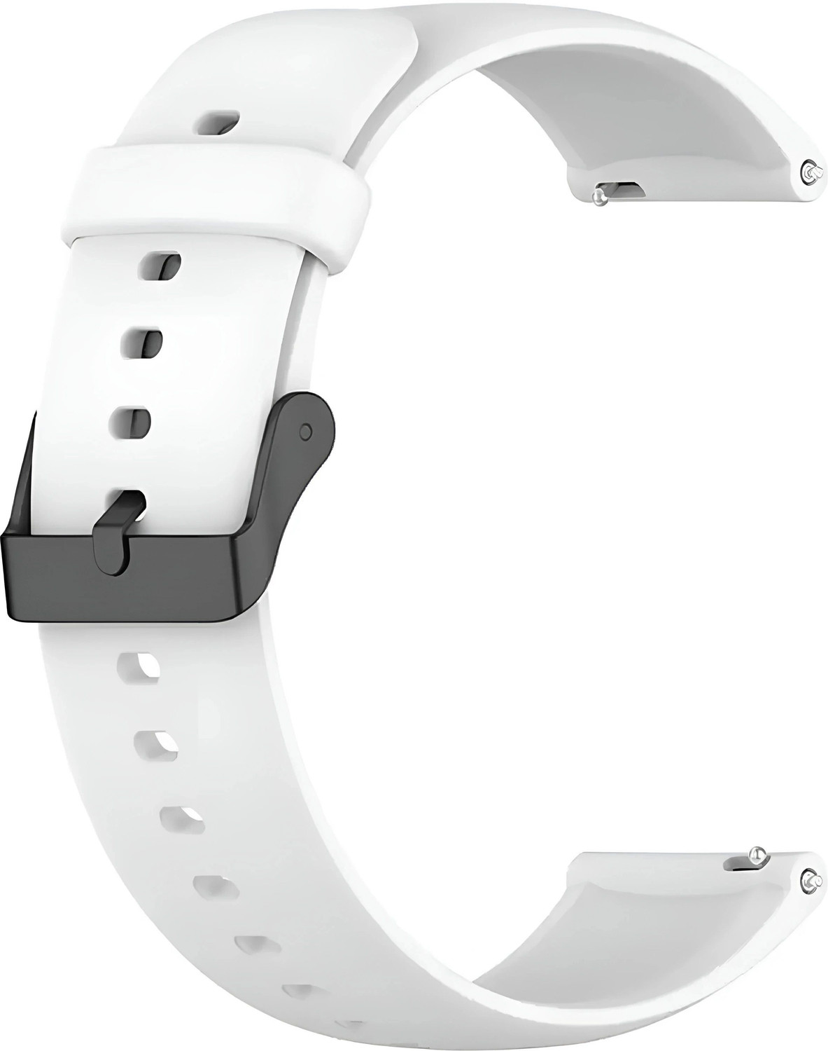 Image of TRENDINGVIEW Soft Silicone 20mm Belt Strap for Smartwatches with Black Buckle (Pack of 3) 20 mm Silicone Watch Strap