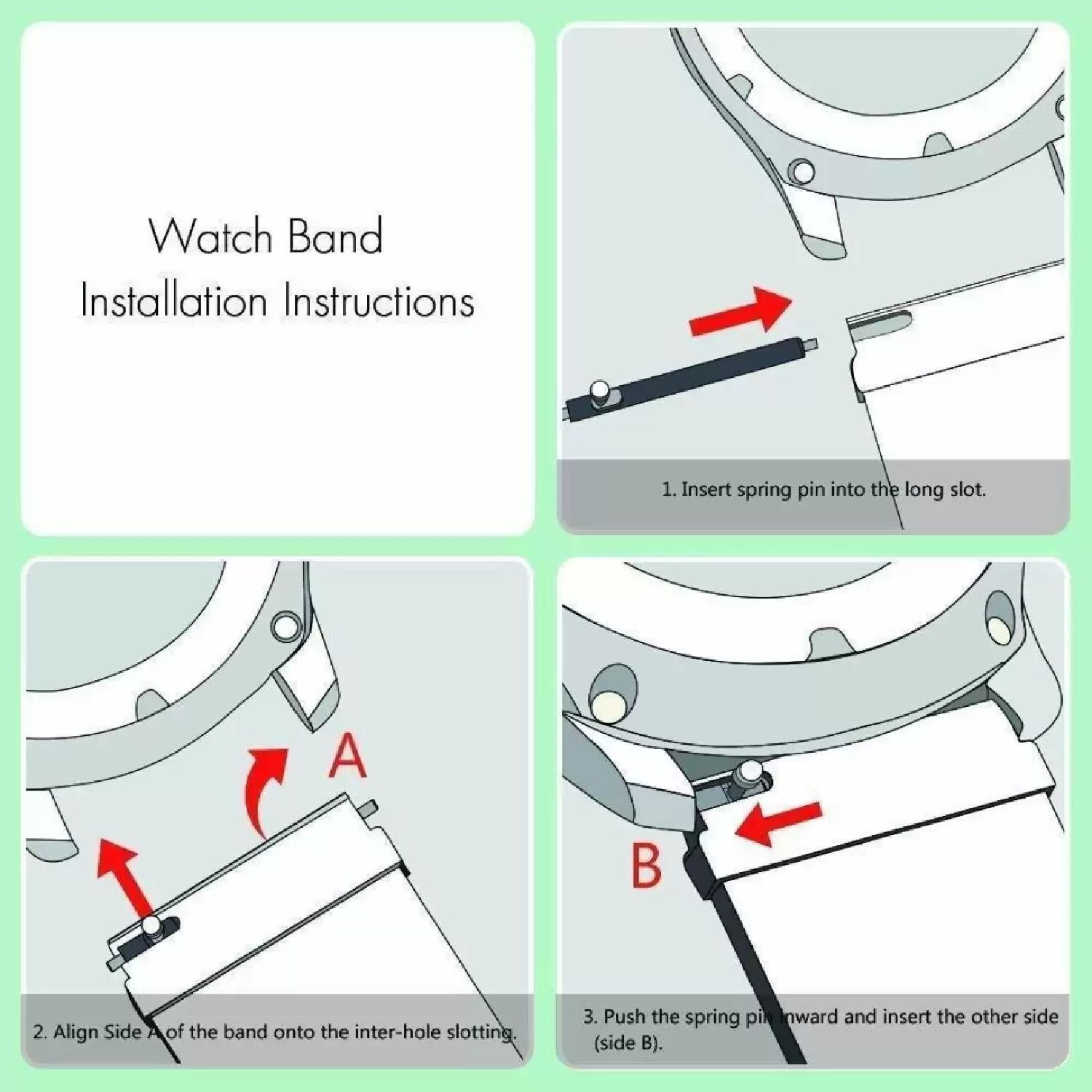 Image of GRAF 19mm soft silicon smart watch belt strap with classic black buckle (pack of 2) 19 mm Silicone Watch Strap